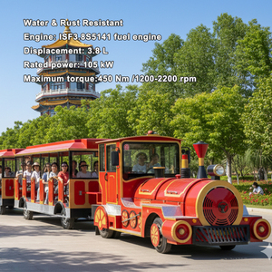 <span class=keywords><strong>Tren</strong></span> Turístico de 72 Plazas, <span class=keywords><strong>Tren</strong></span> sin Rieles para Parques de Atracciones, Autobús Turístico al Aire Libre, Vagones Eléctricos para <span class=keywords><strong>Turismo</strong></span> - Product Image 2