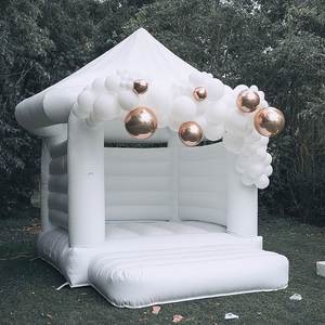 Castillo Hinchable Comercial Brincolín Inflable Blanco con Tobogán - Product Image 1