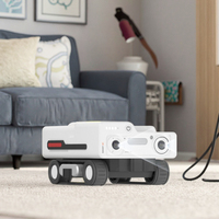 Mobile Haustier-Kamera-Roboter mit KI-Hinderniserkennung, Gesundheitsberichten, Nachtsicht, Rechteckigem Design und Ultralangzeit-Akku für Katzen und Hunde, ABS