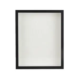 Quadros de sombra, caixa de sombra personalizada, preto ou branco, de alta qualidade, atacado, 8*8, moldura de caixa de sombra de madeira