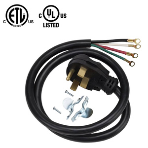 Srdt/drt 4/5/6 ft 125V PVC <span class=keywords><strong>AC</strong></span> dây điện nhiệm vụ nặng nề 4 chân 40 AMP srdt 4 dây phạm vi dài chúng tôi dây điện - Product Image 1