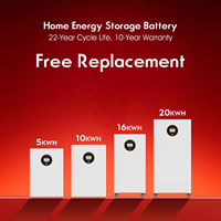 Batterie hybride au lithium LiFePO4 KEVOLT 5kWh 10kWh 16kWh 20kWh 48V avec BMS, station d'énergie solaire, système de stockage d'énergie domestique