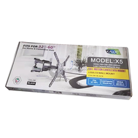 Soporte de TV de movimiento completo Kaloc Factory Fame para televisores de 32-60 pulgadas, retráctil, inclinable de -2/+10 grados, plegable y ajustable, modelo X5