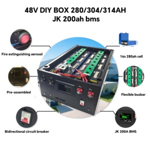 Batería de Litio LiFePO4 de 48V 314Ah 280Ah en Stock Local en Polonia, Caja de Batería DIY JK con BMS de 200A, Envío Rápido en la UE para Sistemas de Energía Solar Domésticos, RV y Fuera de la Red - Product Image 2