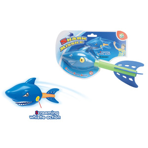 Nouveauté <span class=keywords><strong>en</strong></span> plein air intéressant <span class=keywords><strong>fusée</strong></span> lancement mousse jeux de sport requin volant missiles lanceur lancer enfants jouets - Product Image 2