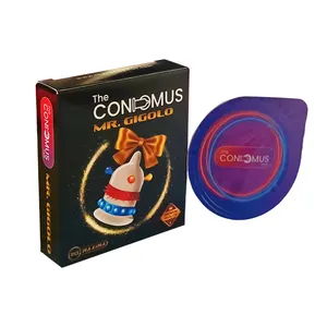 シリコンコンドーム8インチパニカスタムコンドーム輝くラテックス男性リブ卸売OEMスパイクコンドーム