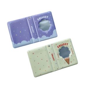 Coreano Ins estilo lindo flor helado en forma de hueco 3 pulgadas Mini foto titular de la tarjeta Star-Chasing Idol Photocard Album - Product Image 1