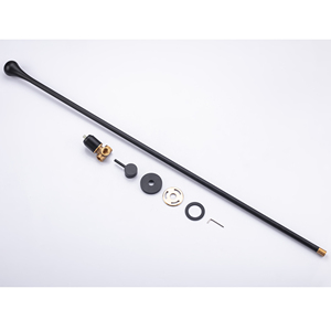 Trần cài đặt dài Spout Matt Đen Rose Gold che giấu treo tường lưu vực phòng tắm vòi nước - Product Image 4