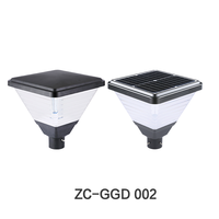 Lampe de jardin LED solaire et à piles IP65 12W/20W pour patio, terrasse, allée et passage