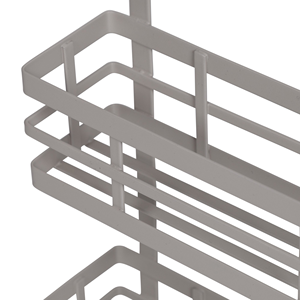 Keuken 2 Tier Metalen Platte Draad Muur Gemonteerd Opknoping Aanrecht Kruiderij Stevig Metalen Opbergrek - Product Image 4