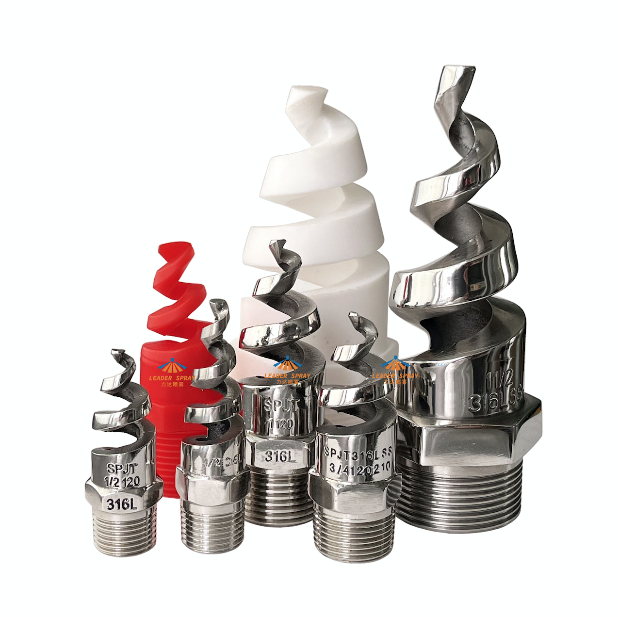 Латунь/нержавеющая сталь 316/304/нержавеющая сталь/ПВХ/пластик/полипропилен десульфурация и удаление пыли Водоструйная spjt HHSJ спиральная насадка