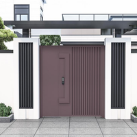 Portail de cour pliant automatique de luxe, décoratif, ornemental, à haute visibilité, pour entrée paysagère chic