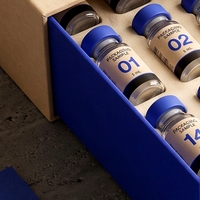 Boîte rigide blanche personnalisée pour éponge de peptides, impression offset quatre couleurs