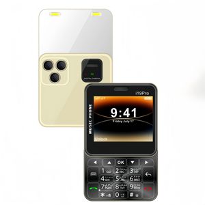 Téléphone à <span class=keywords><strong>clapet</strong></span> Mini I19pro double SIM 2G GSM, téléphone portable à grandes touches, pliable, lampe torche d'urgence, pour personnes âgées, boîte cadeau, grandes touches - Product Image 1