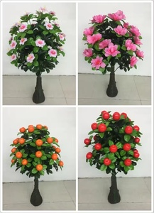 Cây Nhân Tạo Hoa Bonsai Hoa Cây, Cam Táo Lựu Cây Ăn Quả, Trang Trí Sàn Cây Giả Cho Khách Sạn Vườn - Product Image 6