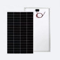 Panneau solaire monocristallin PERC demi-cellule en verre 12V/24V 20W-100W Module PV Efficacité 21,5%