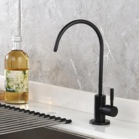 Robinet purificateur d'eau HONGDEC moderne à bec de cygne, en acier inoxydable 304, céramique, pour eau potable directe, cuisine