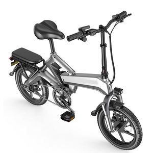 Bicicletta Elettrica Pieghevole Portatile da 14 Pollici con Ammortizzatori, E-Bike Leggera per Pendolarismo Quotidiano e Brevi Spostamenti - Product Image 1