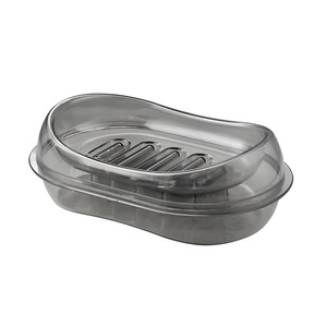<span class=keywords><strong>Portasapone</strong></span> in Plastica <span class=keywords><strong>Trasparente</strong></span> a Doppio Strato con Drenaggio, Senza Accumulo d'Acqua, Creativo e Igienico per Uso Domestico - Product Image 4