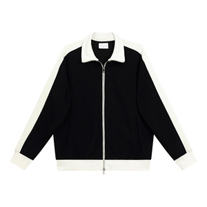 Produttore OEM alta qualità Full Zip up <span class=keywords><strong>Polo</strong></span> maglia giacca <span class=keywords><strong>con</strong></span> LOGO personalizzato da uomo cerniera oversize pesi massimi <span class=keywords><strong>con</strong></span> <span class=keywords><strong>cappuccio</strong></span> - Product Image 4