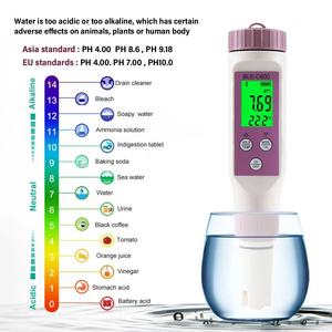เครื่องวัดคุณภาพน้ำ 7 in 1 PH/EC/TDS/ความเค็ม/S.G/อุณหภูมิ/ORP สำหรับสระว่ายน้ำและตู้ปลา ความแม่นยำสูง 0.5pH - Product Image 5