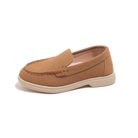 Mocassins unisexes personnalisés pour enfants, chaussures habillées souples antidérapantes, décontractées, en PU avec semelle extérieure en EVA, pour tout-petits et grands enfants, collection automne
