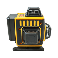 Niveau laser 16 lignes, étanche IP54, double batterie au lithium, luminosité réglable, mode impulsion extérieur, outil de mesure et de traçage