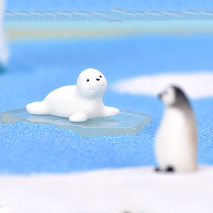 ตุ๊กตาเพนกวินจิ๋วน่ารัก ทำจากเรซิ่น รูปสัตว์ทะเล เช่น แมวน้ำ สิงโตทะเล ของตกแต่งจิ๋วสำหรับตกแต่งภูมิทัศน์ อุปกรณ์ DIY - Product Image 6