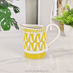 15 Pieces of Luxurious Yellow <b>Coffee</b> Utensils Tea Pot <b>Coffee</b> Powder Milk Pot Sugar Pot <b>Gift</b> Giving Home <b>Coffee</b> <b>Set</b> - Product Image 3