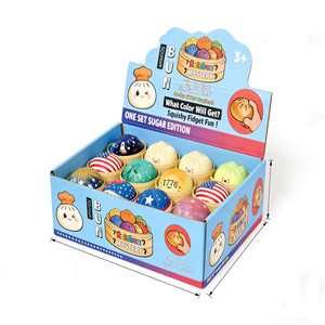 Food Dumpling <b>Squishy</b> Glitter Steamed Bun Baozi Mystery Box Colorful Stress Balls Fidget Sensory Toy Anti Stress <b>Squishies</b> Balls - Product Image 3