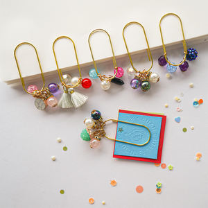 ゴールドかわいい漫画形の金属紙クリップブックマークスティッキーノートホルダー学生 & オフィス学校用文房具用品 - Product Image 4