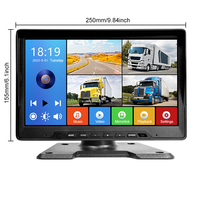 Caméra de recul moniteur de voiture 10.1 pouces MP5 lecteur IPS écran 4CH DVR système de sécurité d'aide à la marche arrière étanche Vision nocturne pour camion