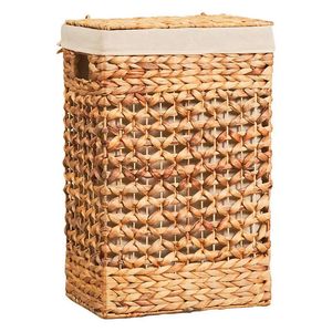 Eco Friendly Bamboo Water Hyacinth Woven <b>Rectangular</b> Laundry Hamper <b>Basket</b> Clothing Storage Organizer Wholesale Vietnam - Product Image 3