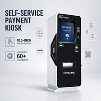 Borne de paiement intelligente pour parking avec accepteur de billets et imprimante de reçus