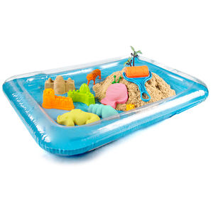 Table Mobile en plastique pour enfants, jouets de boue de couleur d'argile de <span class=keywords><strong>sable</strong></span>, <span class=keywords><strong>piscine</strong></span> de <span class=keywords><strong>sable</strong></span> gonflable, plateau flottant - Product Image 3