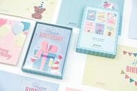 Ensemble de cartes d'invitation personnalisée pour anniversaire, emballage enveloppe avec impression personnalisée