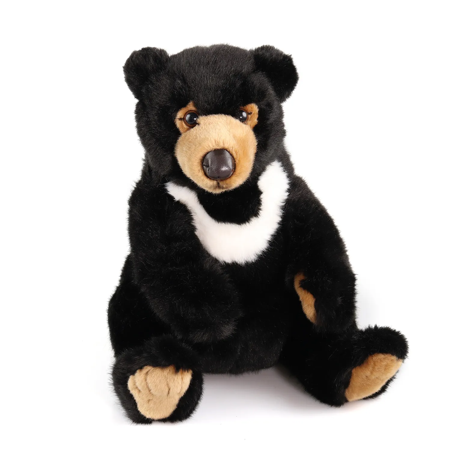 Recién llegado, oso negro personalizado, Animal de peluche, juguete de peluche, oso de dibujos animados suave, juguete de peluche