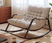 Luxuriöser, moderner, verbreiterter Relaxsessel für den Heimgebrauch – Stoff-Chaiselongue für entspannte Stunden im Wohnzimmer
