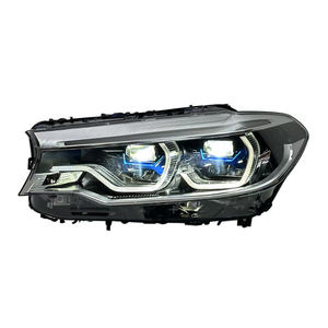 Faro a Doppio Colore SJC per BMW Serie 5 F90 G30 G38 2018-2020, Modificato con DRL Giallo e Bianco, Fari Abbaglianti e Anabbaglianti - Product Image 3