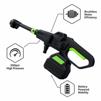 Nettoyeur haute pression portable sans fil professionnel avec moteur sans balais et pistolet 300 PSI pour le nettoyage de voitures