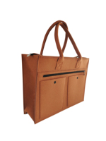Sac à main en feutre simple et polyvalent, grande capacité, fermeture éclair, écologique, léger, unisexe, sacoche portable, sac de rangement pour le bureau