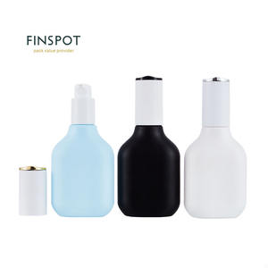 Flacon givré blanc 40ML 100ML 120ML Lotion Tomer pour hommes emballage pompe cosmétique crème verre - Product Image 3