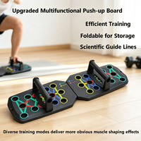 Tabla de Flexiones Plegable y Portátil para Entrenamiento de Pecho, Tríceps, Hombros y Espalda, Equipo de Ejercicio para Gimnasio en Casa