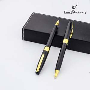 Stylo à bille de luxe noir personnalisé Kasun, stylo professionnel pour le bureau, idéal pour la signature d'affaires - Product Image 3