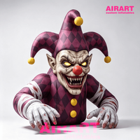 Monstre gonflable géant pour scène, modèle de scientifique gonflable pour Halloween, personnage gonflable effrayant pour l'extérieur pour maison hantée