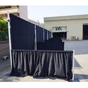 Soporte de aluminio ajustable para tubos y telas para stand de ferias comerciales - Product Image 4