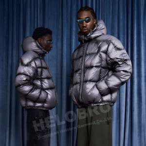 Custom Best Quality Padded Coats <strong>Winter</strong> Zip up Down <strong>Jacket</strong> for <strong>Men</strong> Outdoor Windbreaker With logo Puffer <strong>Jacket</strong> Manufacturer - Product Image 3