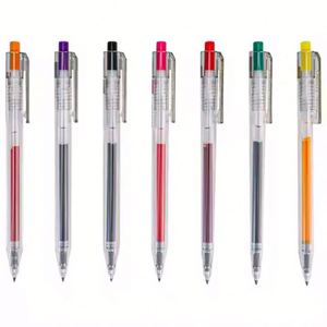 Stylo Gel Rétro Multicolore à Encre Neutre à Pression, Bleu, Encre à Base d'Eau, Fournitures de Bureau et Scolaires - Product Image 2