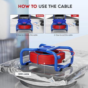 <span class=keywords><strong>Caméra</strong></span> <span class=keywords><strong>endoscopique</strong></span> de vid inspection de canalisations de 9 pouces avec compteur de mètres étanche 30M et DVR <span class=keywords><strong>pour</strong></span> égouts et drainages - Product Image 2