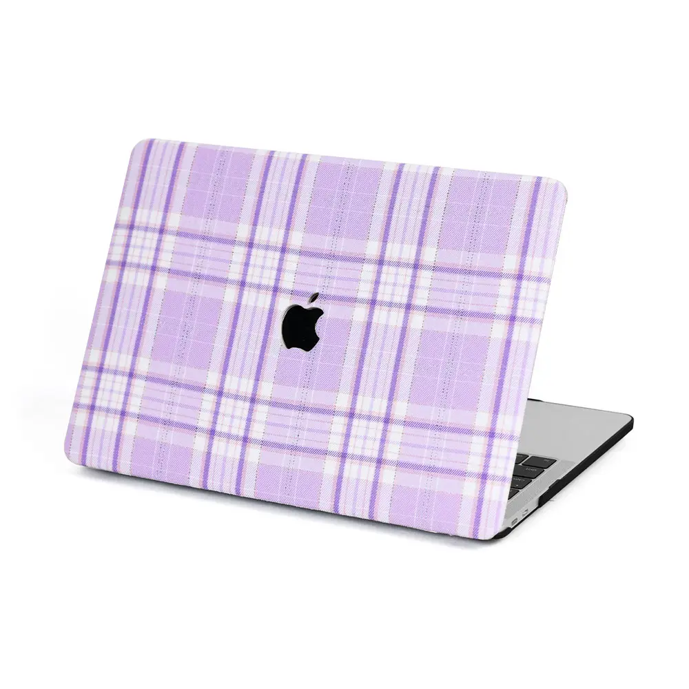 for macbook case grid pattern apple macbook pro case factory price elegant laptop case 2024 New Arrival